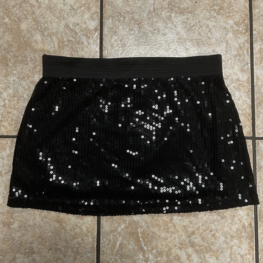 Sequin Mini Skirt